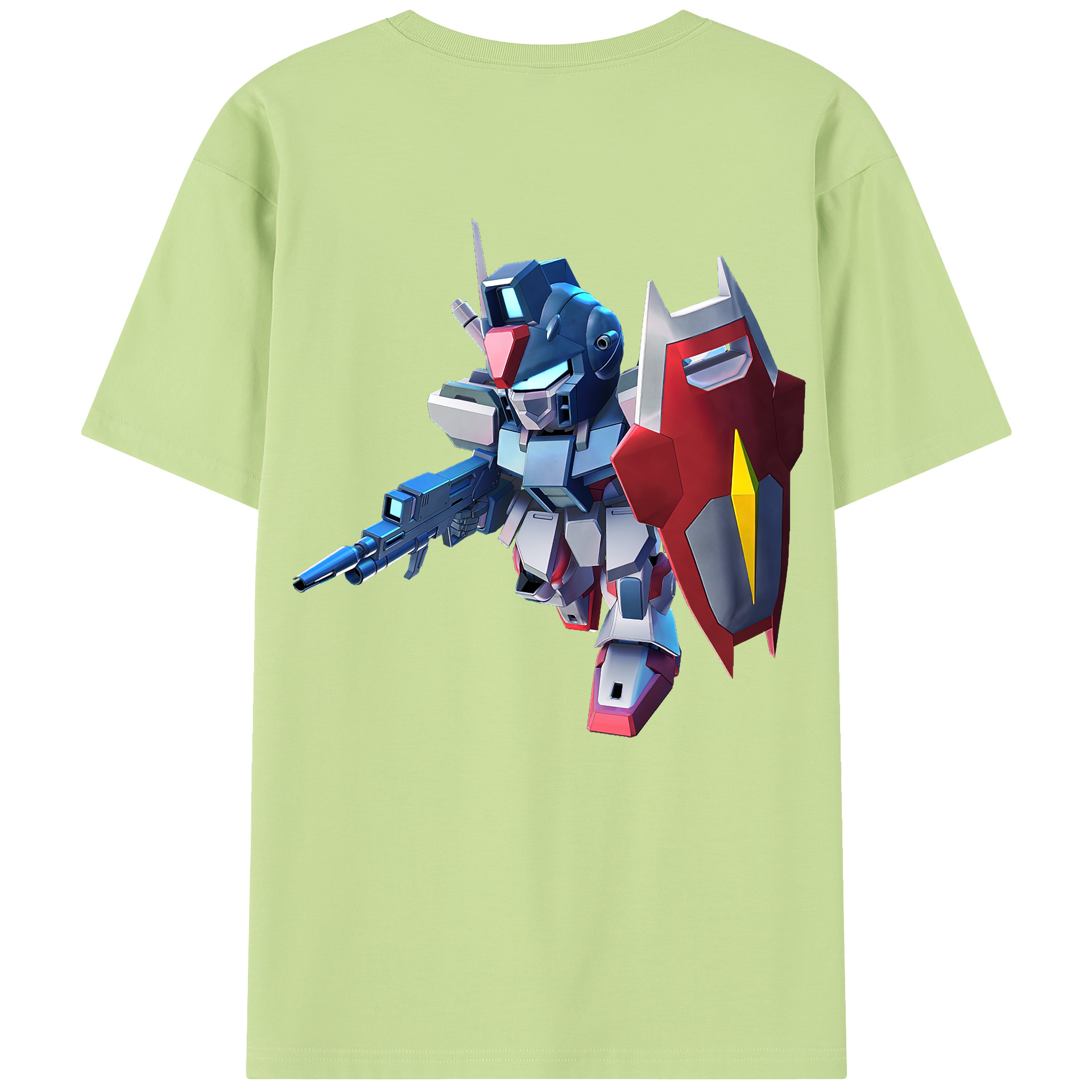 （画像用） 機動戦士ガンダム Mobile Suit Gundam 綿100％半袖Tシャツ（背面プリント）
